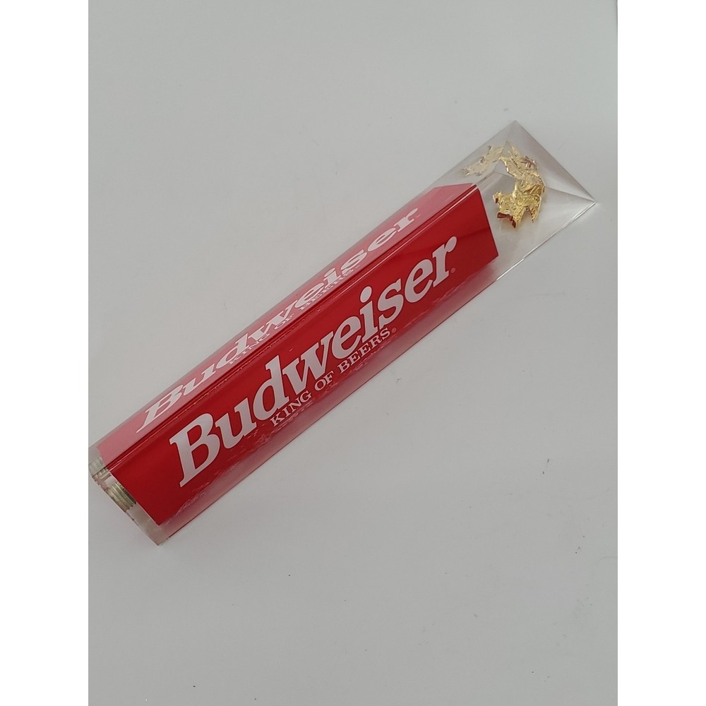Acrylic Beer Tap Handle - Budweiser King Of Beers - Anheuser Busch - Memrobilia